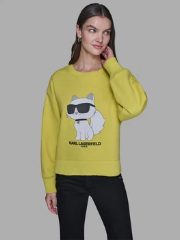 Свитшот на флисе женский Karl Lagerfeld 453137838 M Желтый (1160712992)