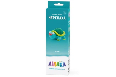 Набор самостоятельно твердеющего пластилина ЛИПАКА - ЭКЗОТИЧЕСКИЕ ЖИВОТНЫЕ: ЧЕРЕПАХА 30126-UA01
