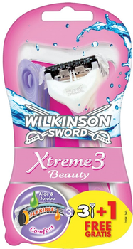 Одноразові станки Wilkinson Sword Xtreme3 Beauty 3 + 1 шт. (4027800510412)