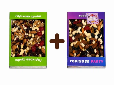 Набір горіхів і сухофруктів 1 кг (2×500 г)