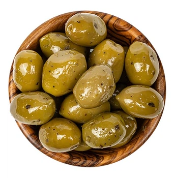 Оливки зелені з травами Орегано Greek Product з кісточкою 250г