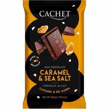 Шоколад молочний Cachet Caramel & Sea Salt 21704 - 300 g