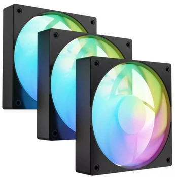 Wentylatory do obudowy Fury SAI S12 ARGB PWM 120 mm 3 szt. Black (NGF-2412)