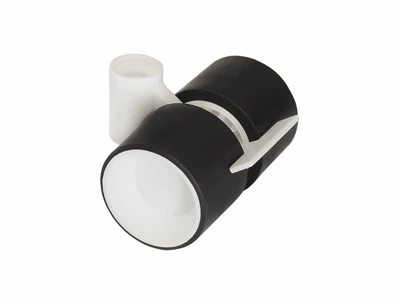 Мебельный ролик OgTM Formula 40 Nylon&nbsp;со стопором белый/черный