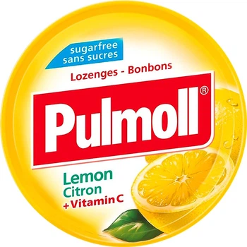 Льодяники Pulmoll Lemon з лимоном та вітаміном C без цукру 45 г (4002590703985)