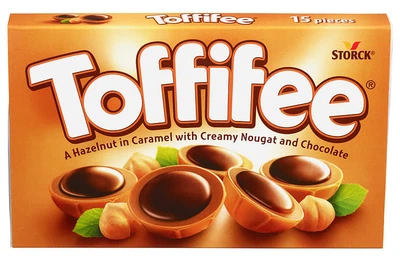 Цукерки Toffifee з карамеллю, нугою, фундуком та шоколадом 125 г (4014400400007)