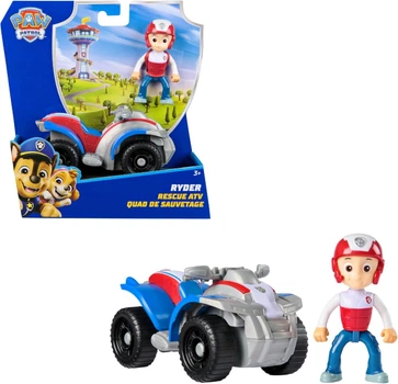Фигурка Райдер с квадроциклом Spin Master Paw Patrol Ryder Rescue, щенячий патруль