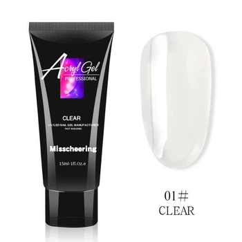 Полигель Misschering Acryl Gel №01 прозрачный 15 мл