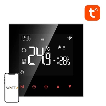 Термостат розумний AVATTO ZWT100 ZigBee 3A Tuya White (ZWT100-WH-3A)