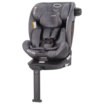 Автокрісло дитяче універсальне поворотне з опорною стійкою ISOFIX Carrello Meteorit+ CRL-17515 Marble Grey сіре