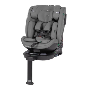 Автокресло детское универсальное поворотное с опорной стойкой ISOFIX Carrello Meteorit CRL-15101 Seashell Grey серое