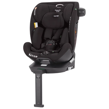 Автокресло детское универсальное поворотное с опорной стойкой ISOFIX Carrello Meteorit+ CRL-17515 Space Black черное