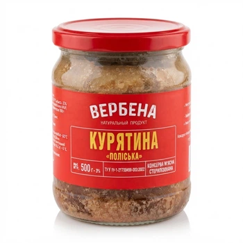 Курятина Поліська ТМ Вербена 500 г скло