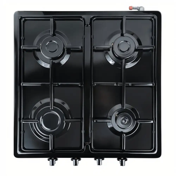 Настольная газовая плита Ventolux HGT 640 ES BK, 500 мм, черная(TO-00-00008566-TO)