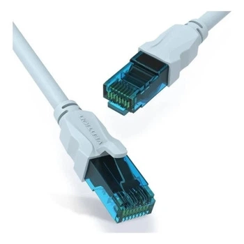 Патч-корд 5м, RJ-45 cat 5e UTP blue VENTION