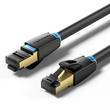 Патч-корд 15м, S/FTP cat 8 RJ-45 black VENTION