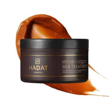 Интенсивно Восстанавливающая Маска для Волос Хадат Жидкий Шелк — Hadat Cosmetics Hydro Liquid Silk Treatment 300 мл 7294631503938