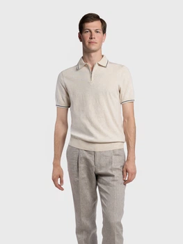 Поло чоловіче Arber Polo knit Zipper MSS N-A XL зріст 5 бежевий (M09.62.60.622)