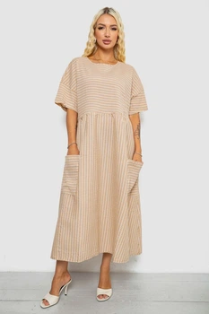 Сарафан AGER 4XL-5XL Бежевый 244R0801