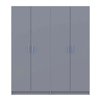 Комплект Doros Промо з полицями Сірий 2і2 ДСП 180х48х204 (80737771)