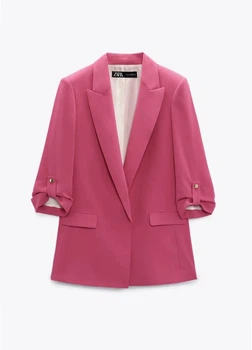 Блейзер женский ZARA Малиновый S