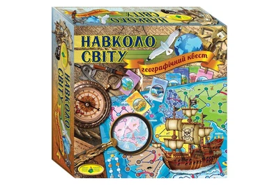 Настільна гра "Навколо світу. Географія" КФІ