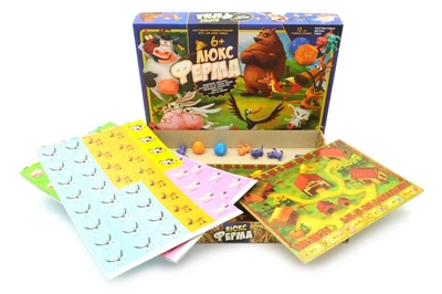 Настольная игра G-FL-01-02 "Ферма ЛЮКС" DANKO