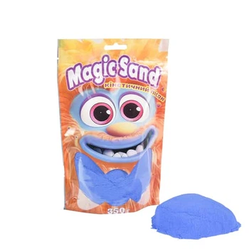 Кінетичний пісок Strateg Magic Sand з формочками, 350 г (синій) (39402-9)