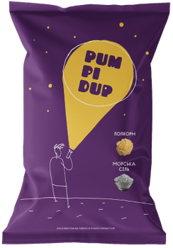 Попкорн с солью, 90 г, ТМ pumpidup
