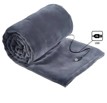 Електричний плед із підігрівом 155*80 см Electric Heating Shawl Blanket, Електроковдра з підігрівом USB