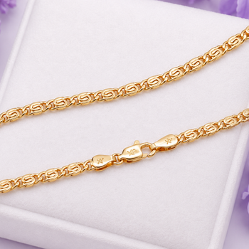 Ланцюжок Xuping Jewelry 2.8мм 50см медичне золото позолота 18К равлик ц863