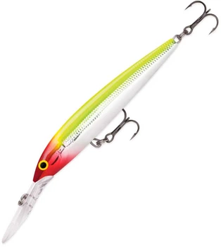 Воблер Rapala Down Deep Husky Jerk Ruttlin 100 mm 11 g 2.1-4.8 m Green/Silver (1102-DHJ10 CLN)