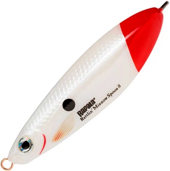 Блесна Rapala Rattlin Minnow Spoon 80 mm 16 g White/Red (1102-RMSR08 PWRT)