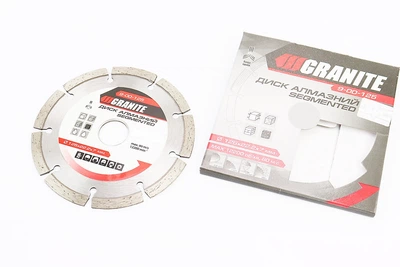 Диск алмазный сегментный 125х2х22,2 мм для болгарки GRANITE