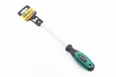 Отвертка шлицевая магнитная SL 6x150 мм ручная с TPR ручкой MASTERTOOL
