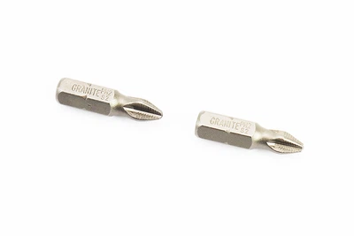 Біта до шуруповерта PH2 25 мм 1/4" S2, 2 шт GRANITE