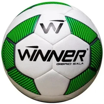 М'яч для футзалу Winner Gibrid Sala розмір 4, біло-зелений