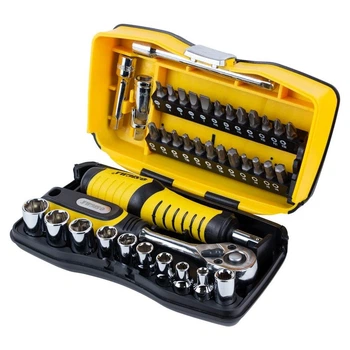 Набор насадок торцевых и бит 1/4" 39шт CrV 6003571 23,5x27x3,5 см