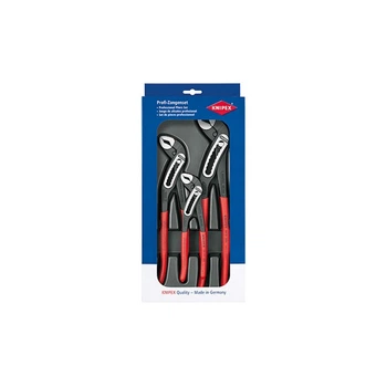 Набор клещей сантехнических переставных Аlligator KNIPEX 00 20 09 V03 (180/250/300мм) (3шт), фосфат