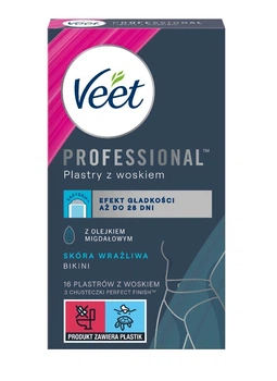 Воскові смужки для депіляції Veet Professional для чутливої шкіри 16 шт. (5900627081367)