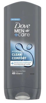 Гель для душа Dove Men + Care Чистота и комфорт 400 мл. (8720181313448)