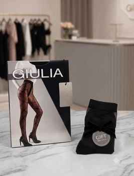 Колготки жіночі Giulia Fashionista 40 Den 4р Nero + ПОДАРУНОК якісні шкарпетки
