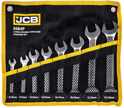 Набір ріжкових ключів 8 пр. в чохлі (8-24 мм) | 61294 | JCB