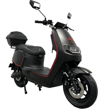 Электроскутер Spark SP2500E-2 (LiFePO4) (Черный с красным)