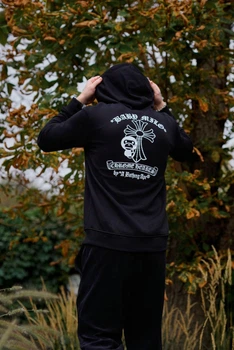 Чоловічий зіп-худі Chrome Hearts Чорний Розмір S (ZPHOD26)