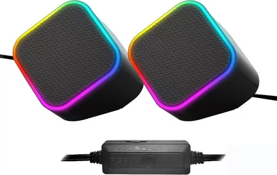 Акустическая система ColorWay Cubix 2.0 RGB USB Black (CW-SPU05BK)