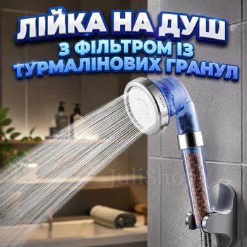 Лейка на душ насадка Spa Energy с фильтром из турмалиновых гранул для очистки воды