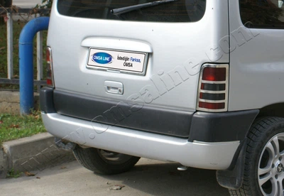 Накладки хромированные на стопы (окантовка) (2шт) Citroen Berlingo/Peugeot Parther 1996-2008, OmsaLine, 1520101