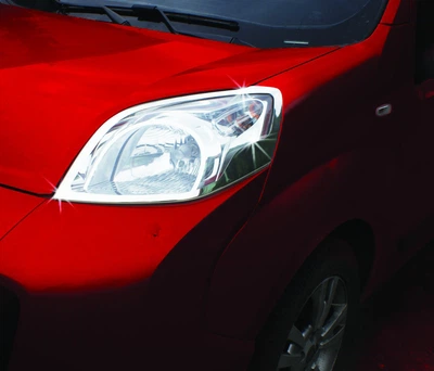 Накладки хромированные на фары (2шт) Citroen Nemo/Fiat Fiorino/Peugeot Bipper 2008-, Carmos, 6454507