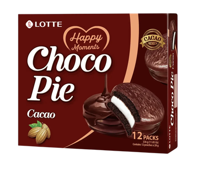 Пирожное шоколадное Choco Pie Какао LOTTE 336г